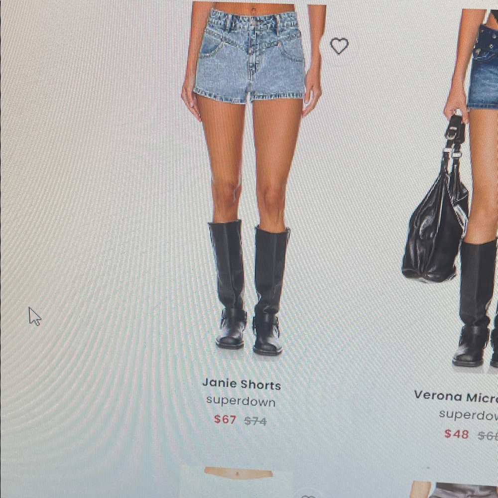 Superdown Light Blue Denim Shorts